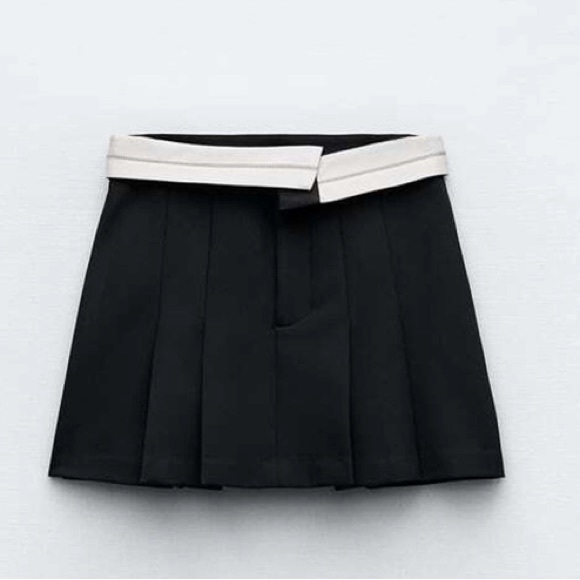 ZARA Skort with Contrast Waistband - Picture 3 of 10